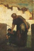 The Washerwoman (mk09) Honore  Daumier